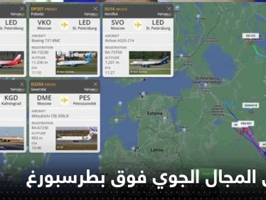 جسم غير معروف يغلق المجال الجوي فوق مدينة بطرسبورغ شمالي روسيا
