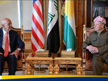 بارزاني وباراك يشددان على حل مشاكل سوريا عبر الحوار.. وترحيب بمرسوم الشرع - وكالة ستيب نيوز
