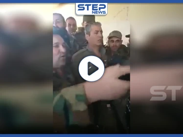 بالفيديو|| قوات النظام السوري تحتفي بالطيّار الذي أسقطت طائرته بإدلب.. شاهد ردّة فعله
