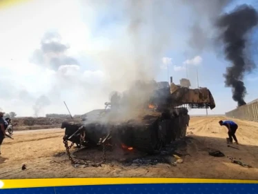 بعد أن دمرتها القسام.. مشاهد تعرض لأول مرة من داخل قاعدة عسكرية مهمة للجيش الإسرائيلي