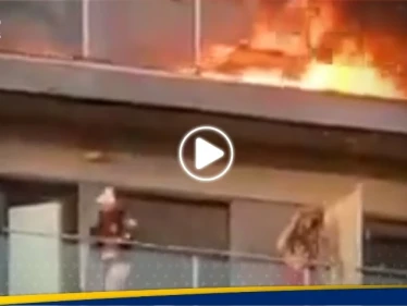 بالفيديو|| حريق يلتهم مبنى في إسبانيا بدقائق.. والسلطات تكشف عدد الضحايا