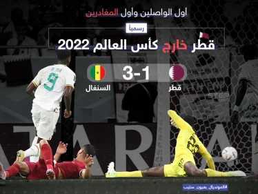 أول الواصلين وأول المغادرين.. رسمياً .. قطر خارج كأس العالم 2022