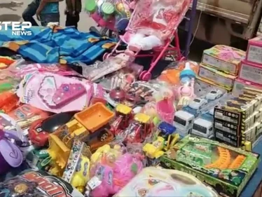 فرحة الأطفال في ثاني أيام عيد الفطر بمدينة الدانا شمالي إدلب