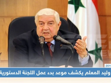 وزير خارجية النظام السوري يكشف موعد بدء عمل اللجنة الدستورية