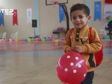 حفل للأطفال العرب والأكراد بمدينة عفرين شمال حلب