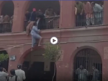 بالفيديو|| تخلت عن عائلتها ثم عنه.. شاب يحاول إنهاء حياته من شرفة المحكمة بعد أن اتخذت زوجته قرار الطلاق