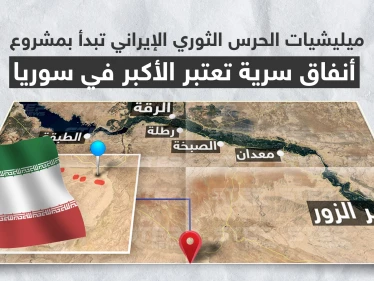 بالخريطة|| ميليشيات الحرس الثوري الإيراني تبدأ بمشروع أنفاق سريّة تُعتبر الأكبر في سوريا