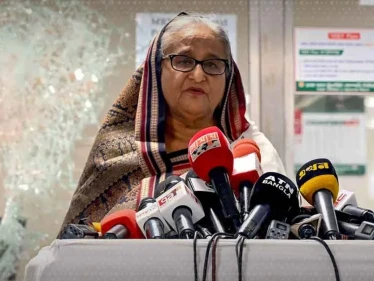 أول تصريح لـ الشيخة حسينة منذ الإطاحة بها أول تصريح لـ الشيخة حسينة منذ الإطاحة بها - وكالة ستيب نيوز