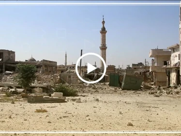 ما خلّفته الحملة العسكرية من دمار في مدينة خان شيخون جنوبي إدلب
