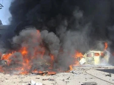 إصابات بانفجار سيارة عسكرية في مدينة جرابلس شرق حلب