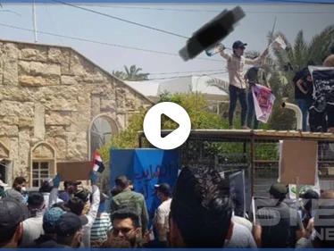 بالفيديو || لكشفها حقائق عن "المهندس".. الحشد الشعبي يقتحم مقر "MBC" في بغداد