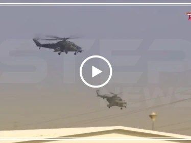 شاهد بالفيديو|| وصول مروحيات روسية متطورة إلى قاعدتها الجديدة في القامشلي
