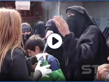 بالفيديو|| نساء "داعش" بمخيم الهول يكشفن سبب عدم إصابتهن بكورونا..