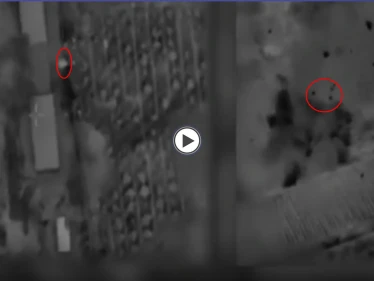بالفيديو|| الجيش الإسرائيلي يوثق لحظة استهداف موقع عسكري لحماس.. وبينيت يهدد باجتياح غزة براً