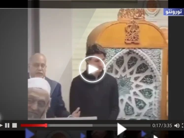 لدعمه إسرائيل.. شاهد لحظة طرد رئيس وزراء كندا جاستن ترودو من مسجد شهير في تورونتو