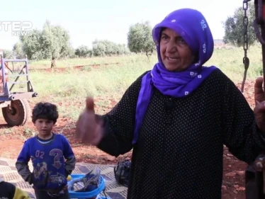 حملة تطوعية غربي حلب لإغاثة مهجري أرياف إدلب وحماة إثر الهجمة الأخيرة
