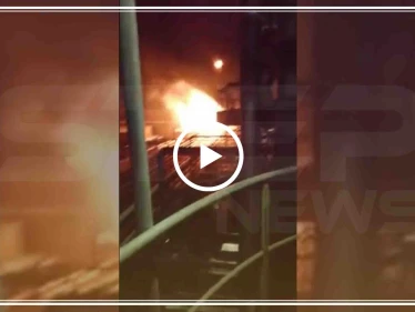 بالفيديو|| احتراق منشآت نفطية كبيرة تابعة للنظام السوريّ والتفاصيل