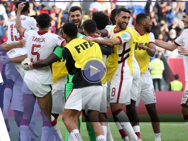 بالفيديو|| بحضور أمير قطر المنتخب القطري يحرز المركز الثالث في بطولة كأس العرب ومسيرات احتفالية تعم البلاد
