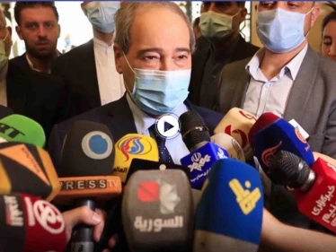 بالفيديو || بإجابة أقرب للتأكيد منها للنفي.. فيصل المقداد: اسألوا السعودية عن "موعد" افتتاح سفارتها بدمشق