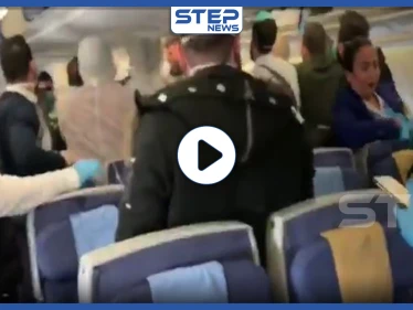 بالفيديو|| بسبب كورونا.. معركة بالسماء داخل ركاب طائرة متجهة من السعودية إلى لبنان