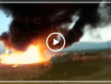 شاهد بالفيديو: شبان لبنانيون يحرقون خيم اللاجئين السوريين في زحلة لبنان