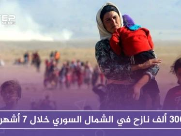 قرابة 300 ألف نازح في الشمال السوري منذ توقيع اتفاق سوتشي