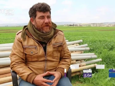 شاهد معاناة المزارعين وتضرر محصول القمح غربي حلب جراء الأمطار والسيول