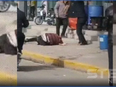 بالفيديو|| رجل صيني يضرب زوجته حتى الموت.. وردّة فعل المارة تُثير السخط