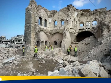 إعادة تأهيل قصر الباشا التاريخي بعد أن دمّرته الحرب في غزة - وكالة ستيب نيوز
