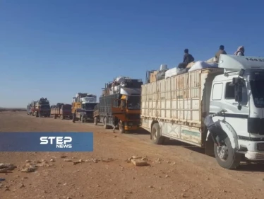 خروج الدفعة الثامنة من مخيم الركبان باتجاه مناطق سيطرة قوات النظام