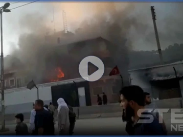بالفيديو|| مهجري الغوطة يقتحمون ويحرقون مقرات للحمزات بـ عفرين.. وعناصر "درع الفرات" تستغل الاقتتال للسرقة!