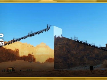السعودية تدخل "غينس" بتصميم فريد لمبنى ضخم وسط الصحراء (صور)