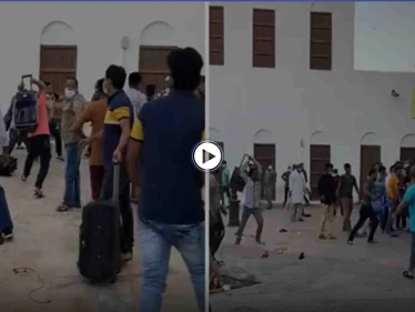 بالفيديو|| تضارب واشتباكات بالعصي وحقائب السفر بين أبناء الجالية البنجلادشية في سوق سعودي تثير الفوضى