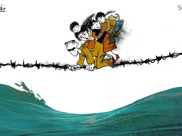 كاريكاتير || معاناة اللاجئين السوريين