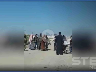 بالفيديو|| ضابط من الجيش التركي يعتدي على مدني سوري شمال الرقة