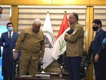 قوات عراقية تعتقل قيادياً بارزاً بالحشد الشعبي وتوتر يسود بغداد أجبر الكاظمي على إجراء أمني