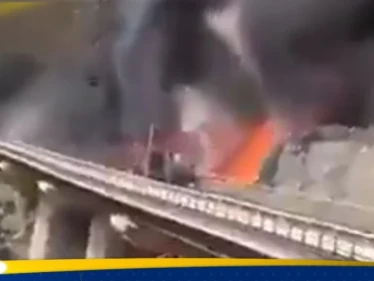 بالفيديو|| عشرات القتلى الهنود في اصطدام مروع بين حافلتهم وصهريج نفط - وكالة ستيب نيوز