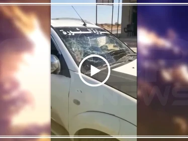 شاهد بالفيديو || لحظات استهداف سيارة قيادي بارز في فصائل "درع الفرات" بــ مارع