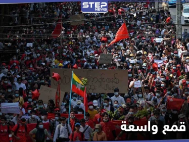 احتجاجات في ميانمار عقب انتشار للجيش في الشوارع وانقطاع الإنترنت