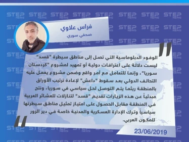 صحفي سوري: الزيارات الدبلوماسية لمناطق "قسد" لا تعني التمهيد لـ"كردستان سوريا".. وهذه تبعاتها