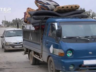 مع بدء معركة حلب, شاهد نزوح مئات المدنيين من ريف حلب الغربي