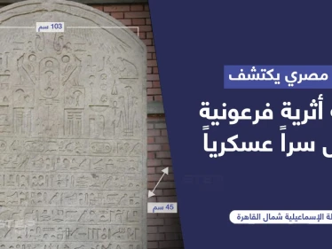 مزارع مصري يكتشف لوحة أثرية فرعونية تحمل سراً عسكرياً