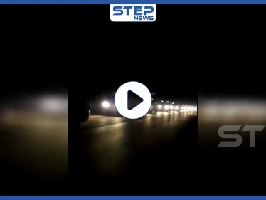 شاهد بالفيديو|| دخول أرتال عسكريّة ضخمة باتجاه النقاط التركيّة بريفي إدلب وحلب