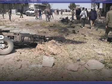 قتلى وجرحى بانفجار سيارة مفخخة قرب حاجز لفصائل المعارضة في رأس العين (صور)