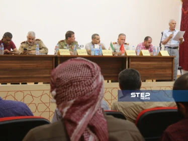 اجتماع لوجهاء وفعاليات مع رؤساء مؤسسات في المدينة الباب بريف حلب