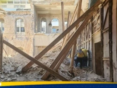 انهيار في مبنى يتبع لوزارة الداخلية السورية يخلف إصابات