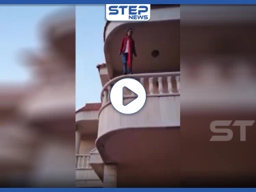 بالفيديو|| عاملة آسيوية تحاول رمي نفسها من أعلى منزلها في لبنان وسط حالة هلع من ساكنيه