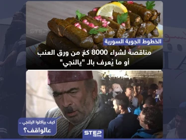 الخطوط الجوية السورية تعلن عن مناقصة لشراء ورق العنب