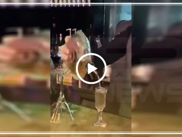 شاهد بالفيديو|| ممثلة سعودية مشهورة داخل "بار حلال" في الرياض