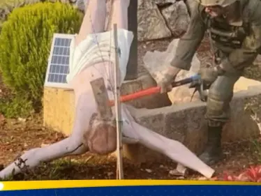 ما فعله جندي إسرائيلي بتمثال المسيح يشعل أزمة وعدة كنائس ترد - وكالة ستيب نيوز